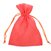 Мешочек из органзы с блеском оранжевый 15 х 24 см